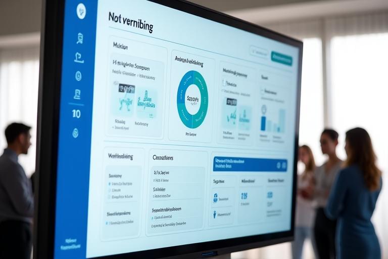 A collaboration dashboard displaying team progress metrics, anonymous feedback, and shared goal visualizations. Representing collective reflection and accountability.