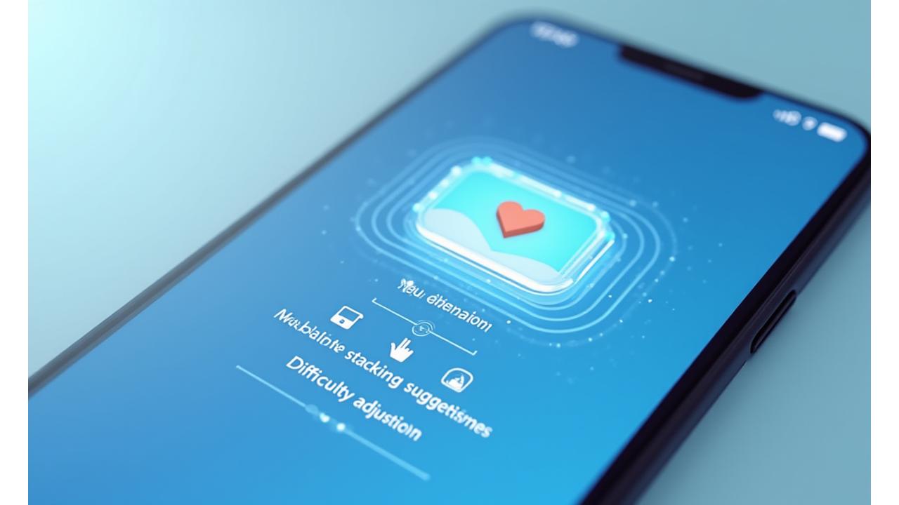 Screenshot of adaptive reminder system interface showing personalized notifications