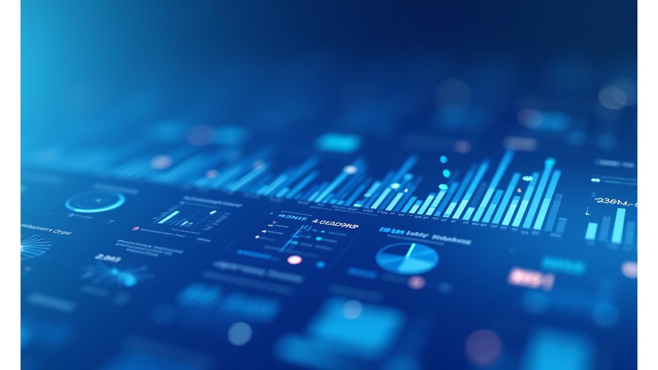 Clean, modern dashboard interface showing productivity metrics and data visualizations