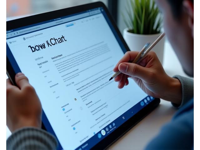 UX/UI designer working on a wireframe on a tablet