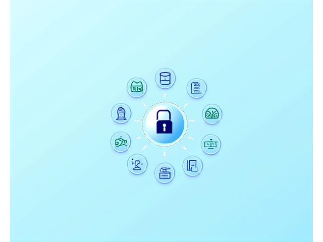 Infographic depicting various types of data entering a secure digital vault, representing data collection and protection.