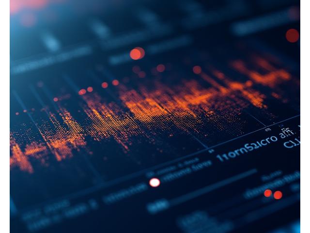 AI-driven dashboard showing patterns of productivity with trendlines and outlier detection.