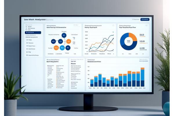 Dashboard displaying web analytics and user interaction data with graphs and charts, representing data-driven design optimization.