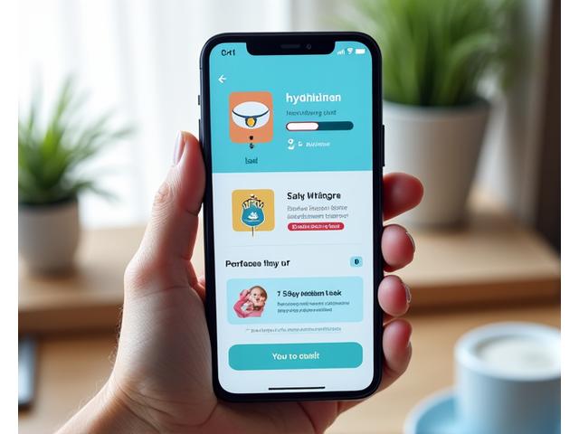 Gamified interface elements of a wellbeing app showing progress bars, badges, and positive reinforcement for habit formation